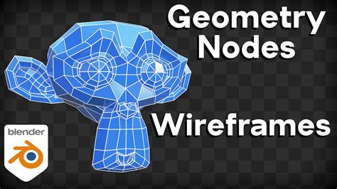 Create Wireframes With Geometry Nodes Blender Tutorial Youtube