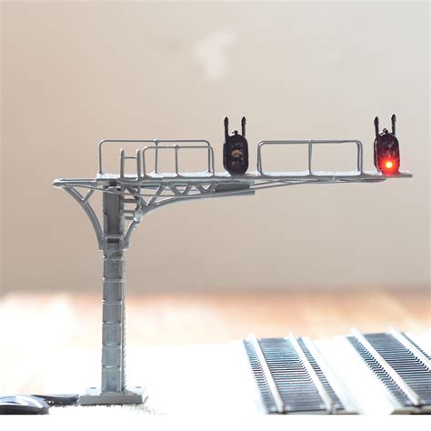 X Ho Oo Gray Cantilever Block Signal Bridge Tower Led Track