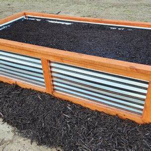 Diy Woodmetal Raised Garden Bed Digital Build Plans Etsy