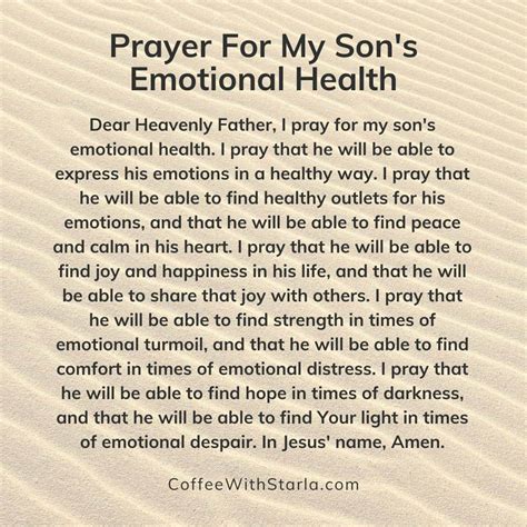 A Mother S Prayer For Her Son Powerful Prayers Coffee With Starla