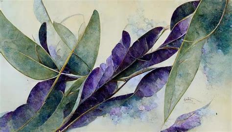 Eucalyptus Leaves Watercolor Stock Photos, Images and Backgrounds for ...