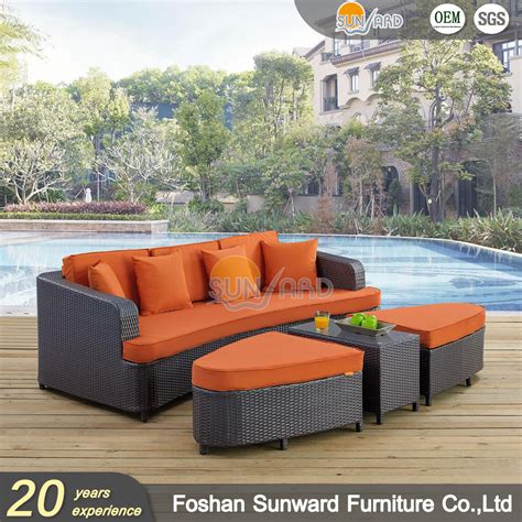 Customized New Design Modern Hotel Garden Patio Rattan Resort Garden