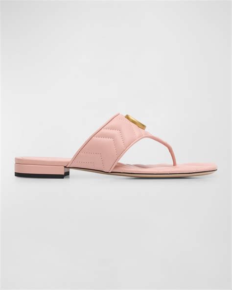 Gucci Double G Marmont Thong Sandals Shopstyle