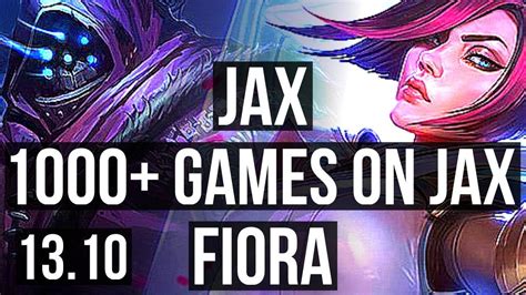 Jax Vs Fiora Top Solo Kills Games M Mastery Kr