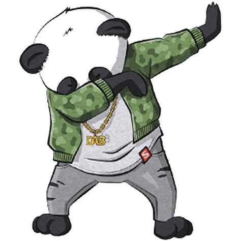 Panda Dab Svg