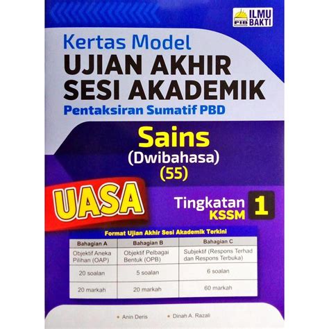 Buku Latihan Kertas Model Uasa Pentaksiran Sumatif Pbd Tingkatan