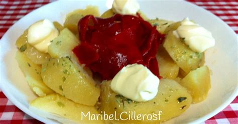 Ensalada De Patatas Y Pimientos Del Piquillo Ali Adas Con Aove