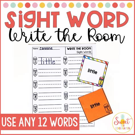 Sight Words Editable Template