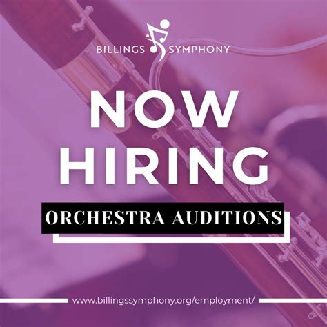 The Billings Symphony Orchestra Announces Auditions for Tenured and ...