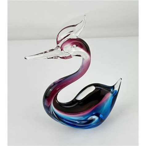 Mid Century Murano Art Glass Swan