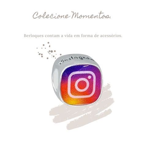 Novidades Que Chegaram Na Loja Berloque Separador Instagram Prata 925