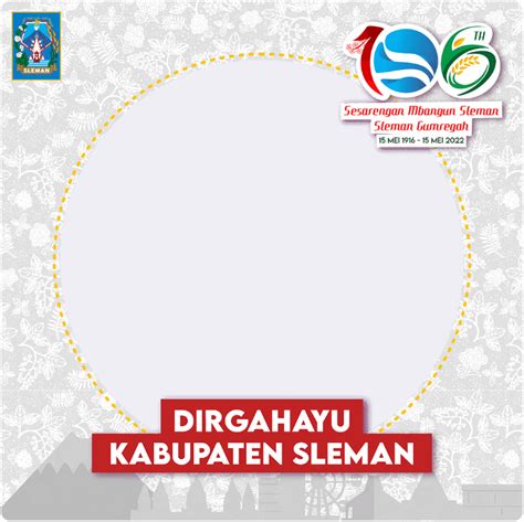 Bingkai Foto HUT Kabupaten Sleman Ke 106 Rekomendasi 2022