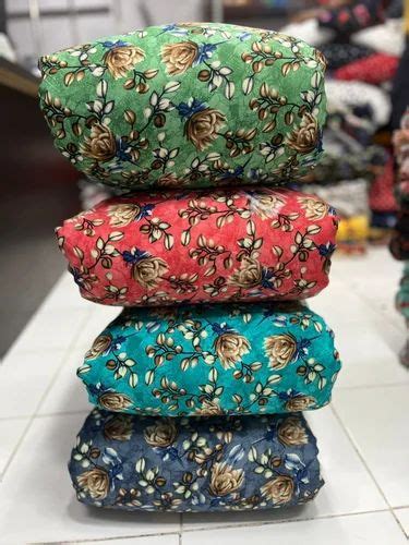 Multicolor Poly Crepe Printed Fabric At Rs Meter Poly Crepe