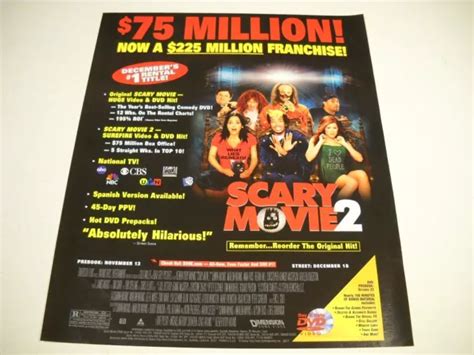 SCARY MOVIE 2 Is Now A Multi Million Dollar Franchise 2001 Promo Poster