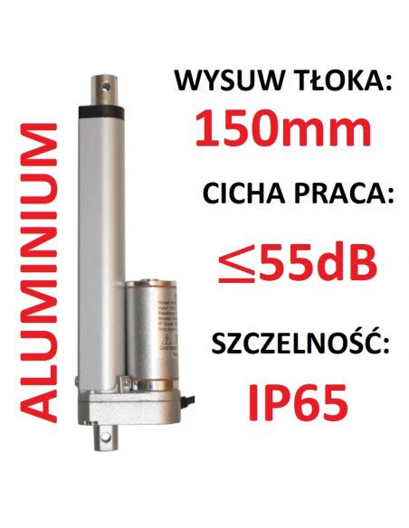 SIŁOWNIK ELEKTRYCZNY 12V SILNIK LINIOWY 150mm 450N