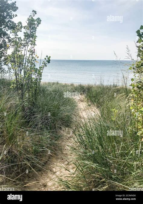 Oval Beach in Saugatuck Stock Photo - Alamy