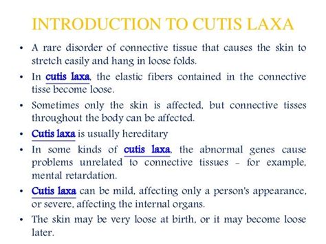 Cutis Laxa : Causes, symptoms, diagnosis, treatment and prevention