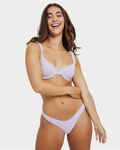 Subtitled Tala Towelling Underwire Bikini Set Lilac SurfStitch