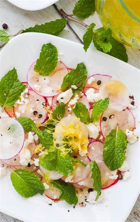 Shaved Radish Salad with Feta and Mint Recipe - Joe's Healthy Meals