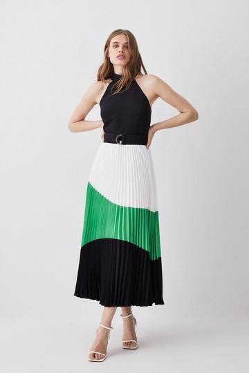 Green Halter Neck Dresses | Karen Millen