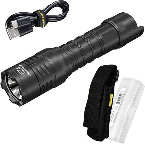 Nitecore P23i Tactical Flashlight 3000 Lumen USB C Rechargeable Long