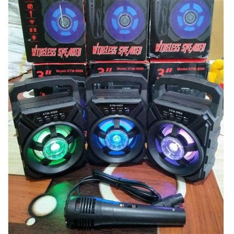 Jual Speaker Bluetooth Xtm Mkc Free Mic Karaoke