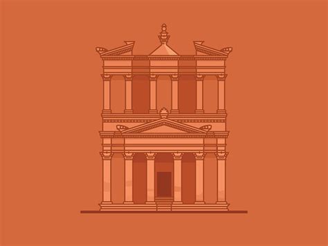 Petra - Jordan by Mythical Studio on Dribbble