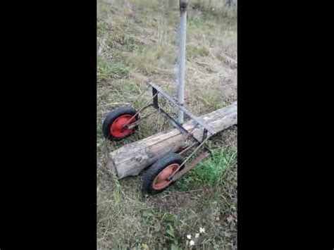 Приспособления для перемещения бревен самодельные - YouTube