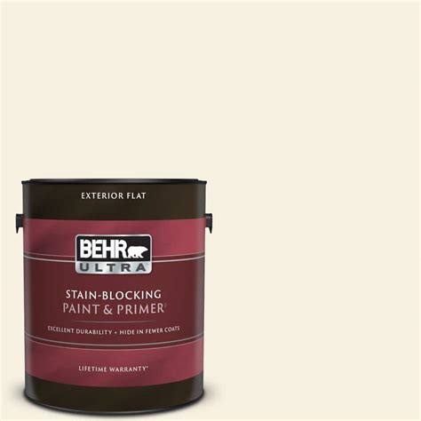 BEHR ULTRA 1 Gal GR W14 Coconut Twist Flat Exterior Paint Primer