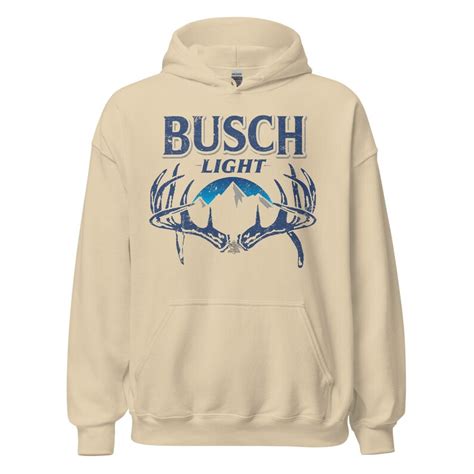 Busch Light Deer Antler Hoodie Busch Light Hunting Hoodie Etsy