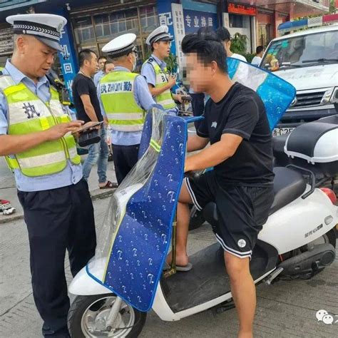 曝光！龙港又一批开电动车的人违法自行车头盔