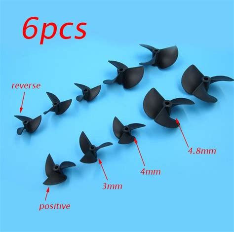 Pcs Rc Boat Propeller Blades Nylon Propellers For M Mm Mm Shaft