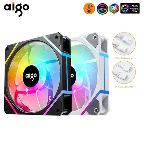 Aigo Ventilateur Pc Aigo Am Pro Rgb Mm Kit De Ventilateur De