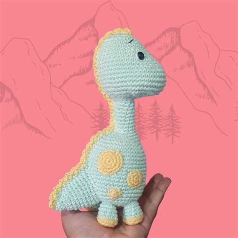 Dino o Dinossauro Amigurumi no Elo7 Fio Mágico Amigurumis 182A59A