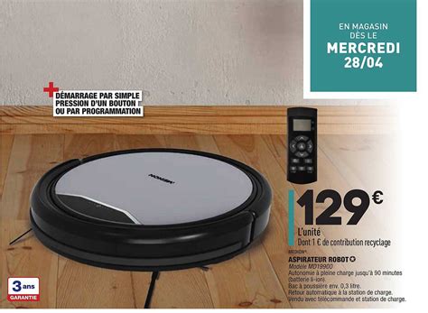 Offre Aspirateur Robot Quigg Chez Aldi