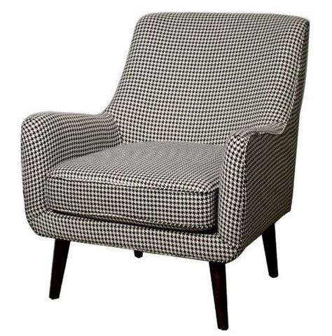 Faris Arm Chair BLACK WHITE Fabric Armchairs Houndstooth Chair Armchair