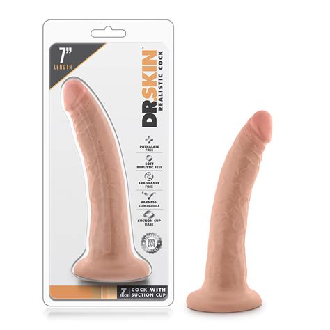 Dr Skin In Dildo W Suction Cup Vanilla Blush Satisfaction