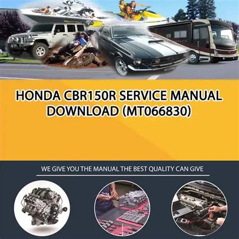 Honda Cbr150r Service Manual Download Mt066830 Service Repair