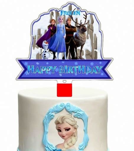 Topper Na Tort Kraina Lodu Frozen Akrylowy Duży 13730741602 Allegro pl