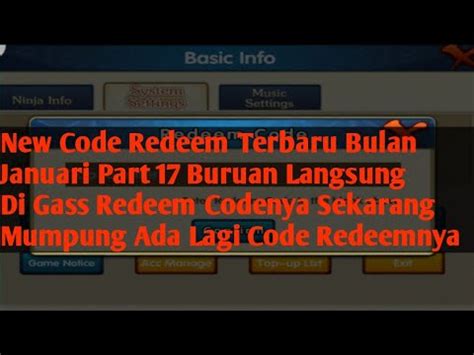 Ultimate Fight Survival New Code Redeem Terbaru Bulan Januari Part