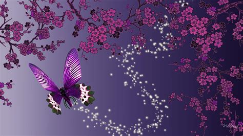 Butterfly Sparkle Trail HD desktop wallpaper : Widescreen : High Definition : Fullscreen