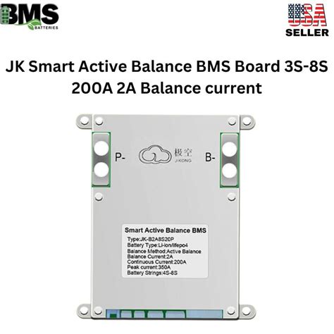 JK 3S 8S 200A 2A Balance Current Smart Active BMS