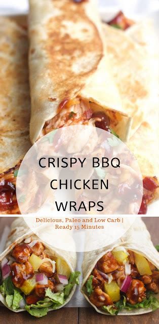 Crispy Bbq Chicken Wraps Wonderful Recipes