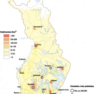 Finland Population map | Vector maps