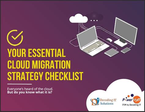 Your Essential Cloud Migration Strategy Checklist Guide Decoding It Solutions