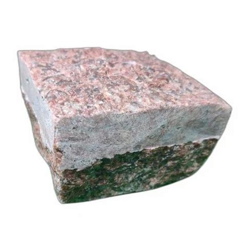 Pink Red Pink Machine Cut Natural Granite Face Cobble Stone For