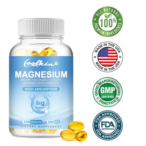 Triple Magnesium Complex Magnesium Malate Glycinate Citrate Muscle Health Ebay