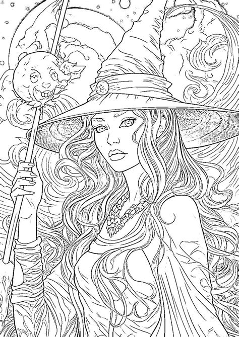 Witch Coloring Page & coloring book. 6000+ coloring pages.