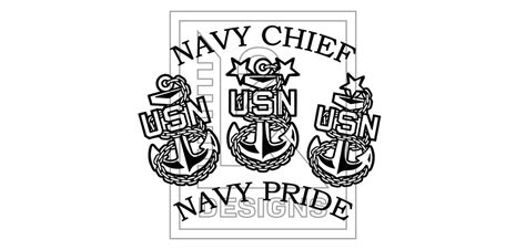 Navy Chief Navy Pride SVG Digital File - Etsy