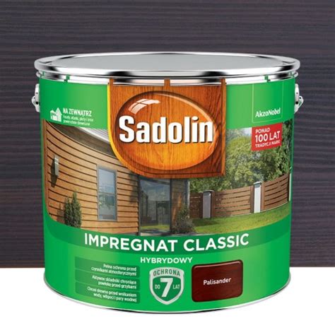 Sadolin Impregnat Classic Hybrydowy Palisander 9L z najszybszą i